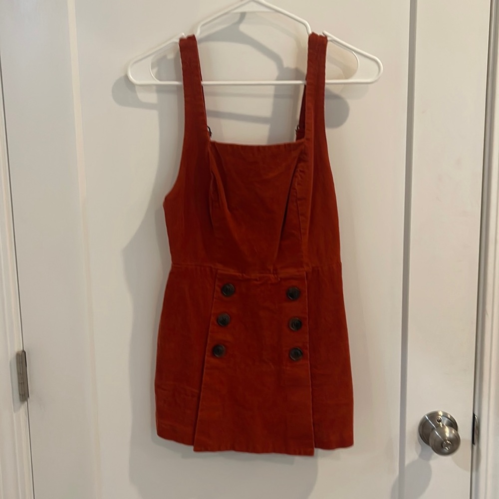 BURNT ORANGE MINI ROMPER